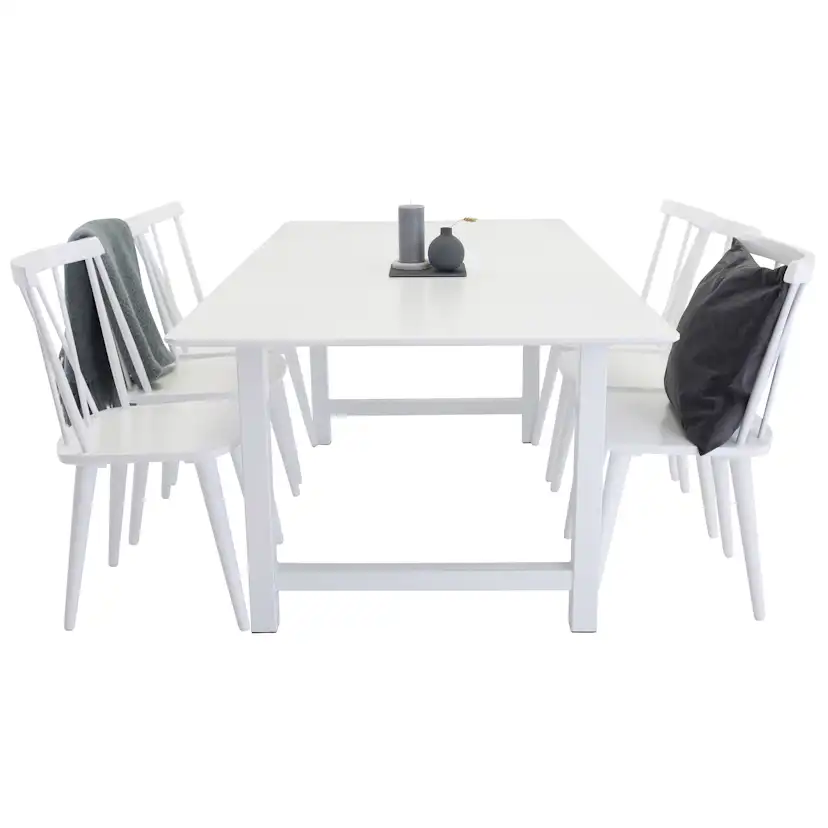 Matgrupp Venture Home Clara med 6 Marie Stolar Vit