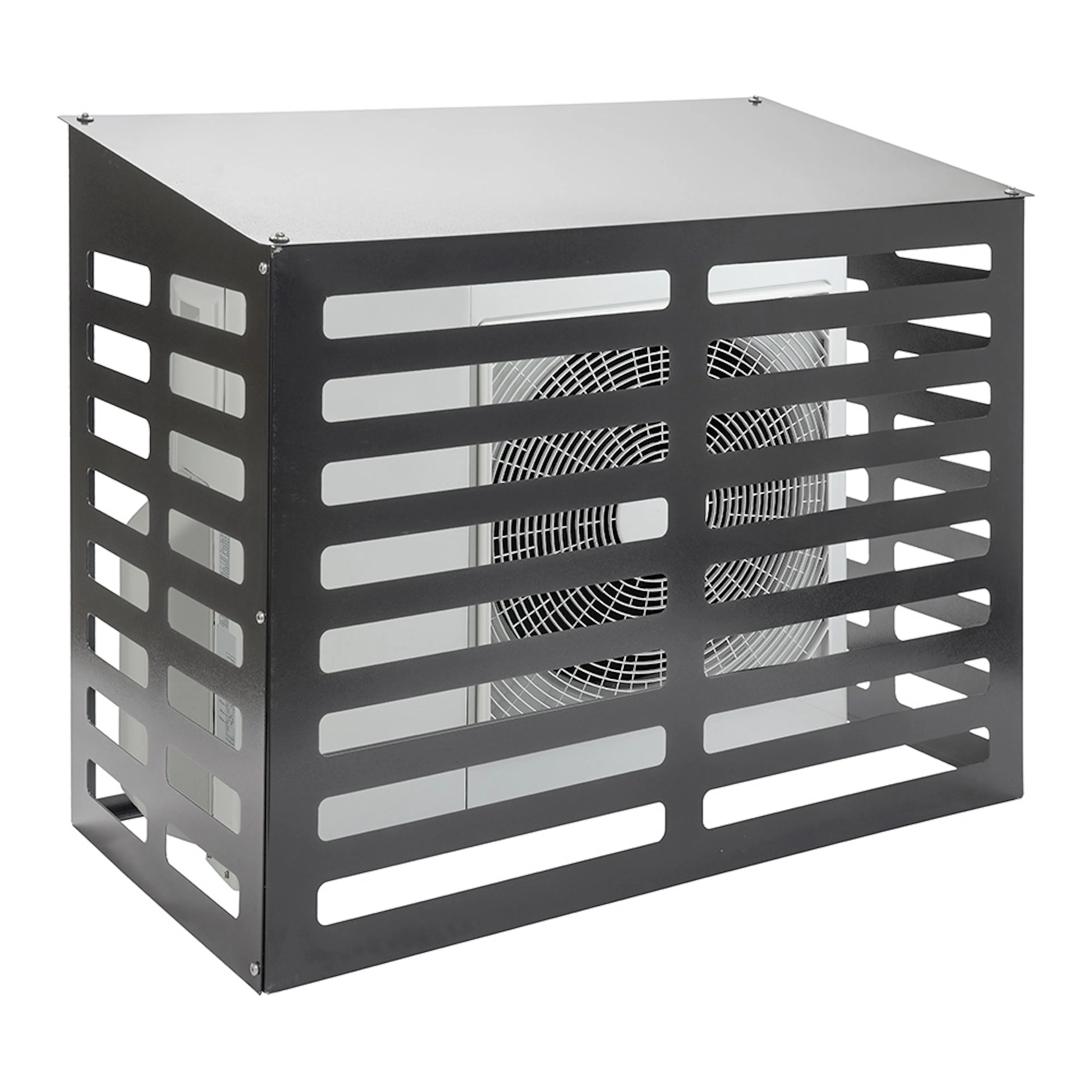 Värmepumpskydd Skotte Garden Förgalvad Svartmålad Plåt