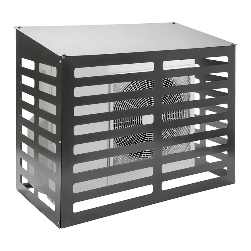 Värmepumpskydd Skotte Garden Förgalvad Svartmålad Plåt