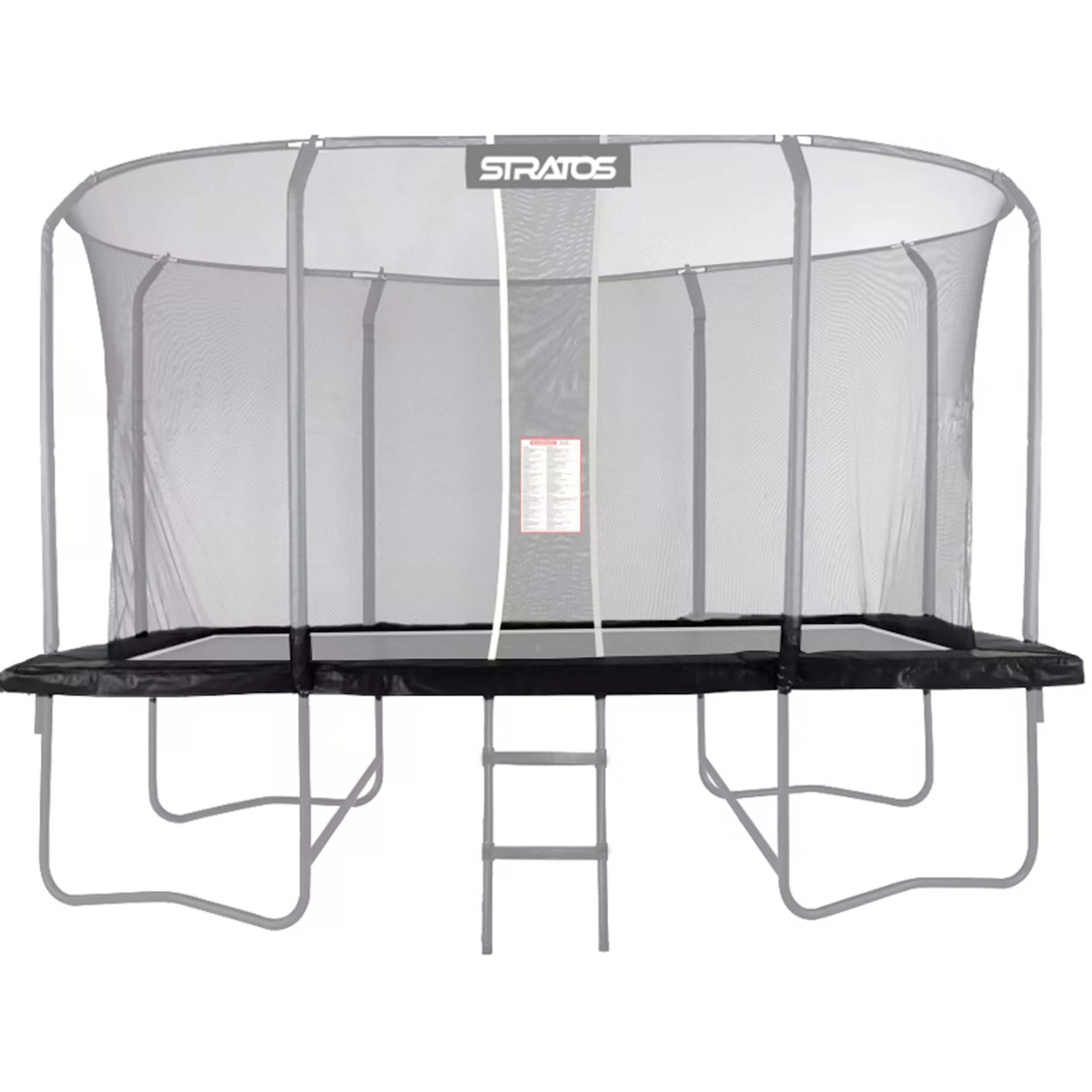 Kantskydd Stratos till Rektangulär Studsmatta 277x477 cm Premium Black Line