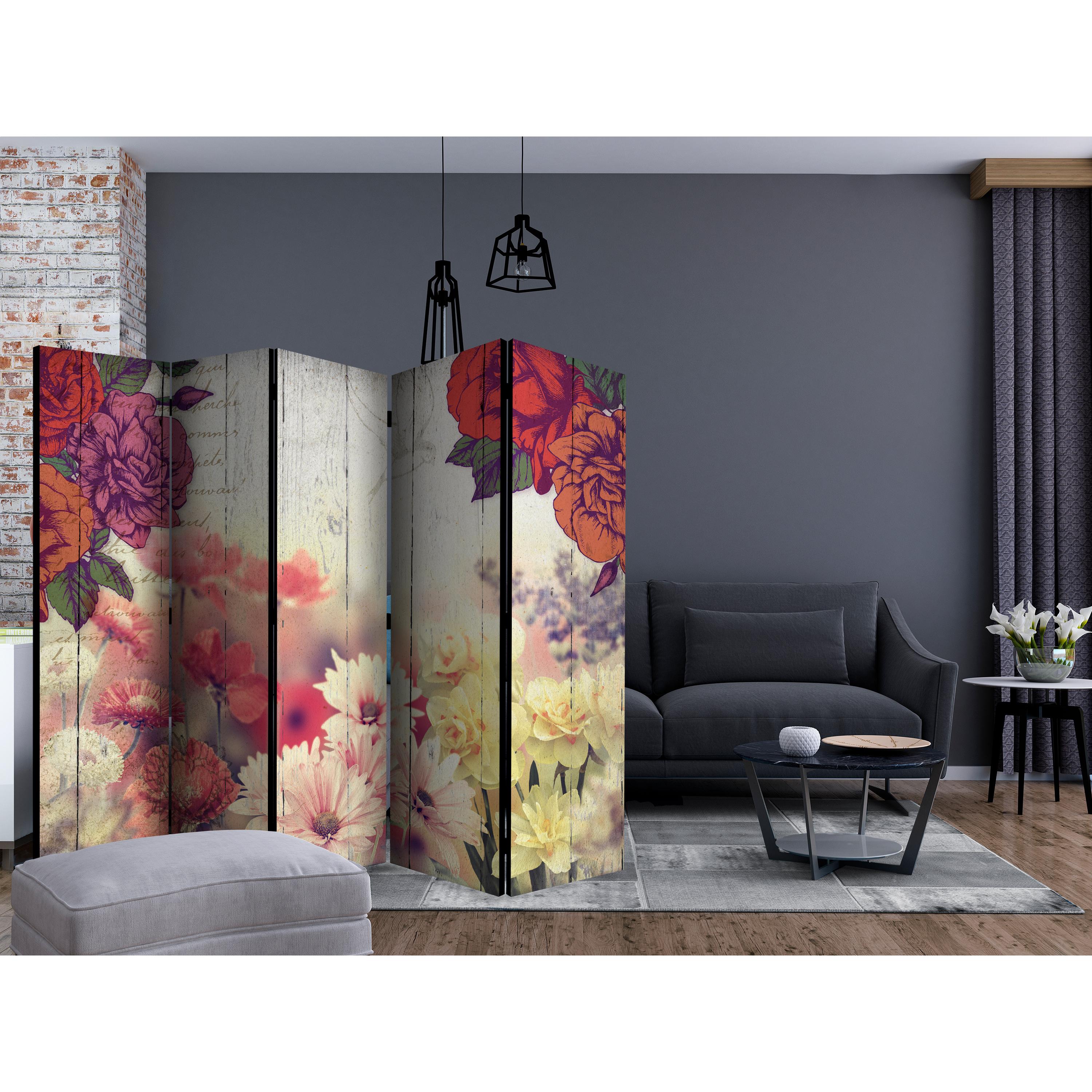 Rumsavdelare Arkiio Vintage Flowers II 225x172 cm