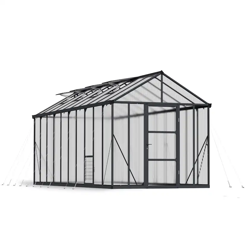 Växthus Canopia by Palram Glory 15,3 m² Mörkgrå