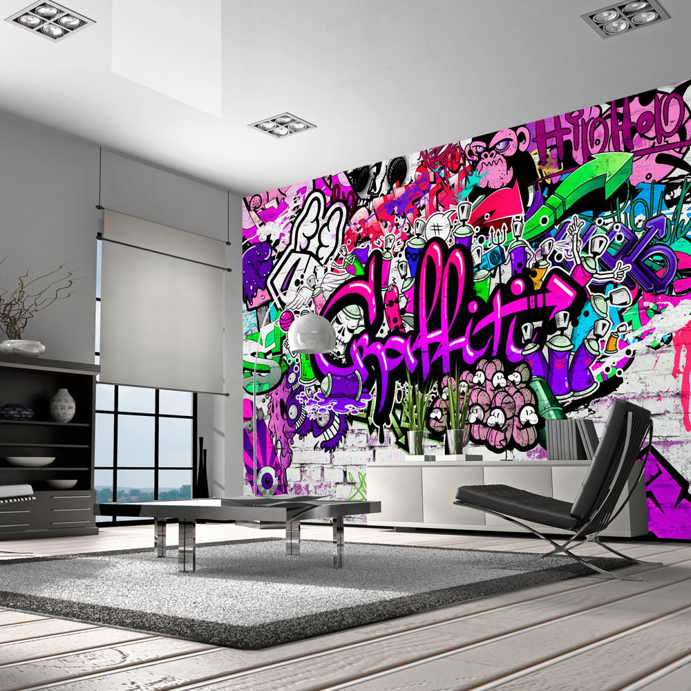 Fototapet Arkiio Purple Graffiti