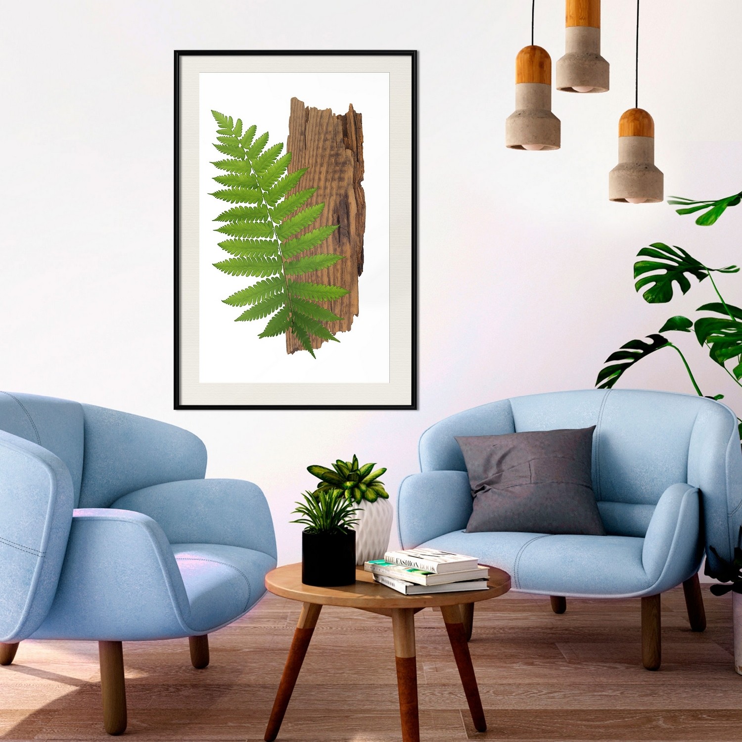 Affisch - Firmness of Nature [Poster] 20x30 Svart ram med passepartout, 20x30 cm