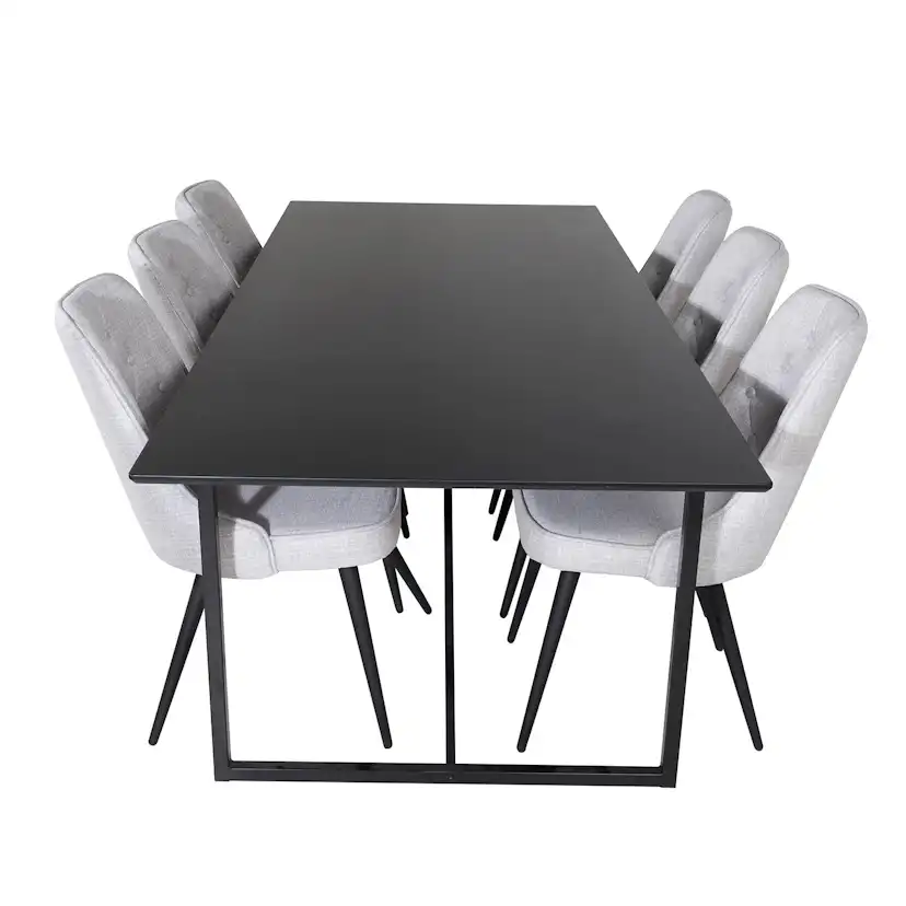 Matgrupp Venture Home Palaba med 6 Vera Stolar Polyestertyg