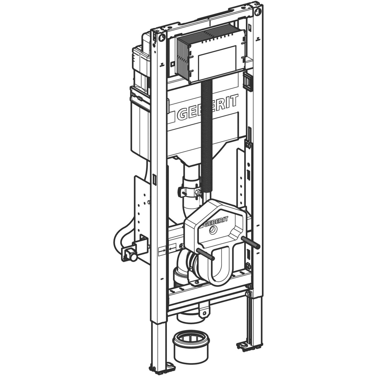 WC-Fixtur Geberit Duofix Sigma 112 cm Tillgänglighetsanpassat