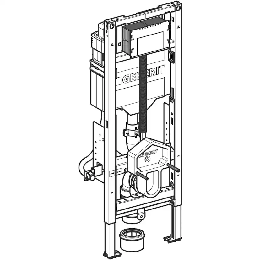 WC-Fixtur Geberit Duofix Sigma 112 cm Tillgänglighetsanpassat