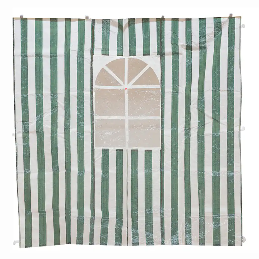 Paviljongväggar Hillerstorp 193x196 cm Grön/Vit