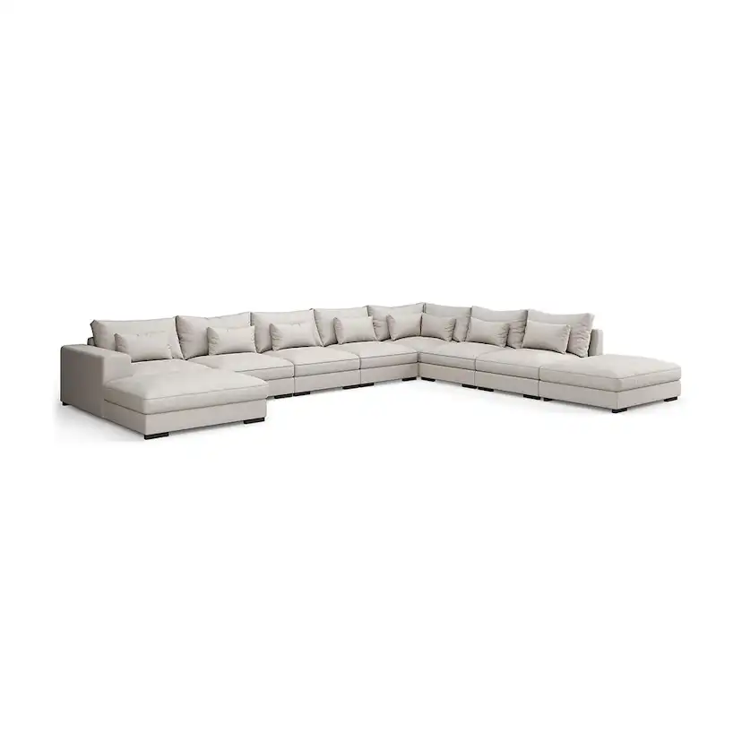 U-Soffa Bloomington Dubai Large Modulsoffa med Vänster Divan & Linneklädsel