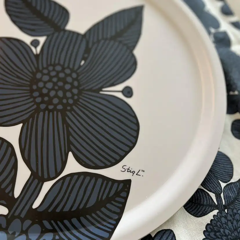 Bricka Svanefors Stig Lindberg Aster