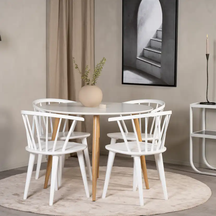 Matgrupp Venture Home Plake med 4 Brum Stolar