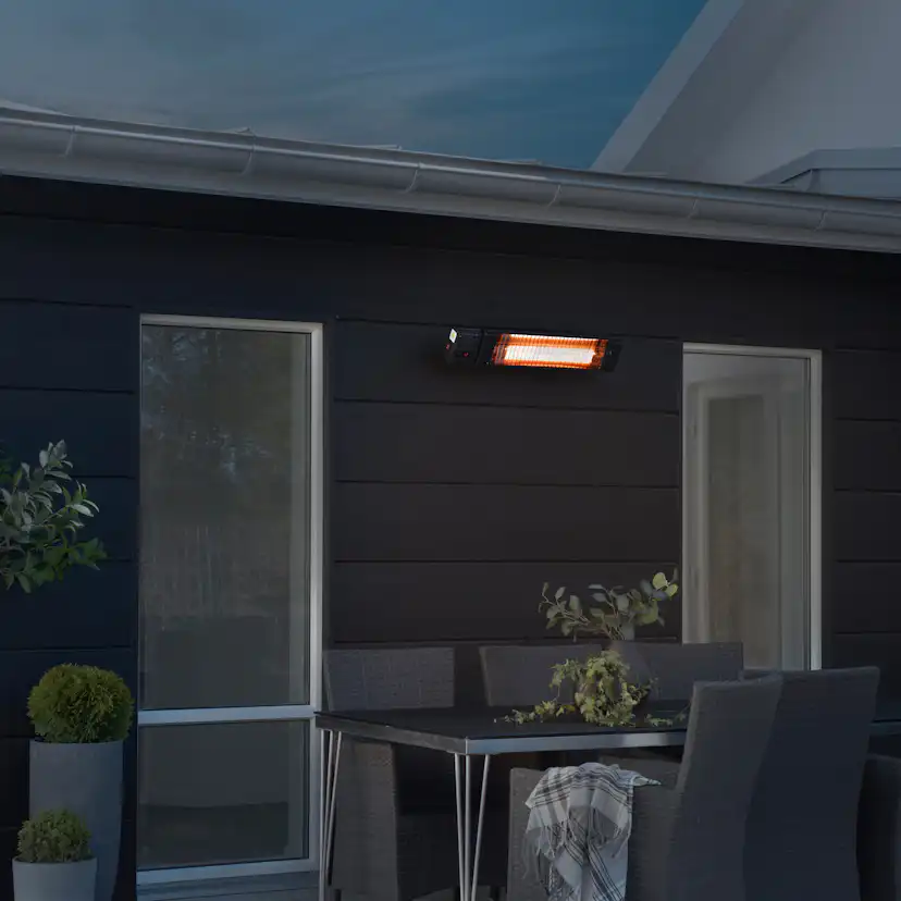 Infravärme Gnosjö Klimatprodukter 3014.200 Svart med Fjärrkontroll