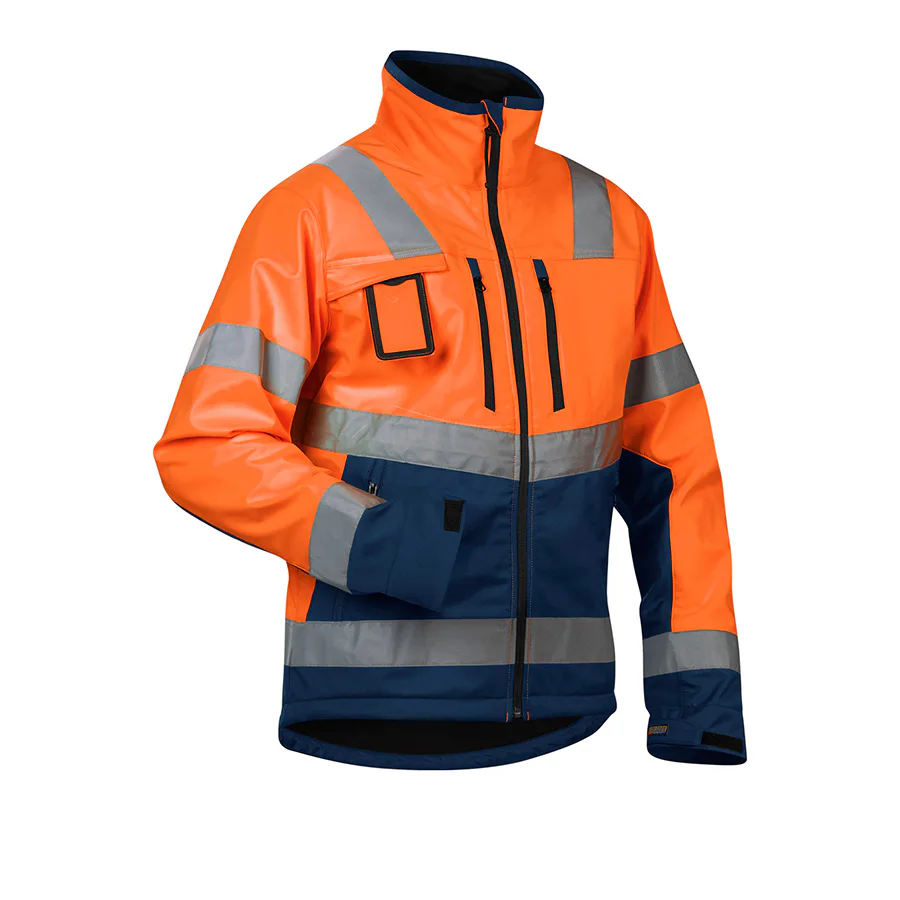 Varselorange/Marinblå