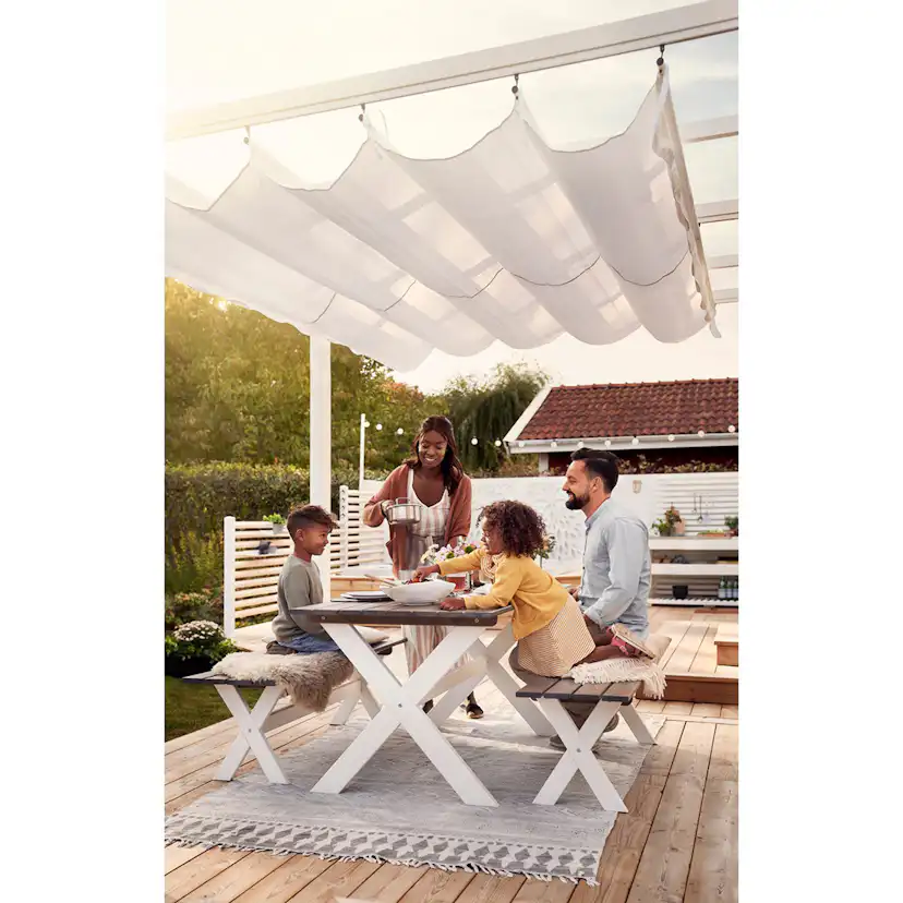 Pergola 4x4 m Vit Vit