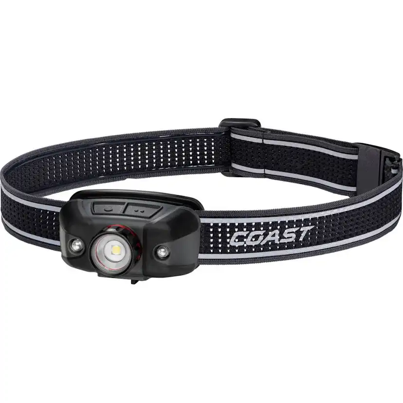 Uppladdningsbar Coast FLX40R Pannlampa med trefärgat ljus 700 lumen