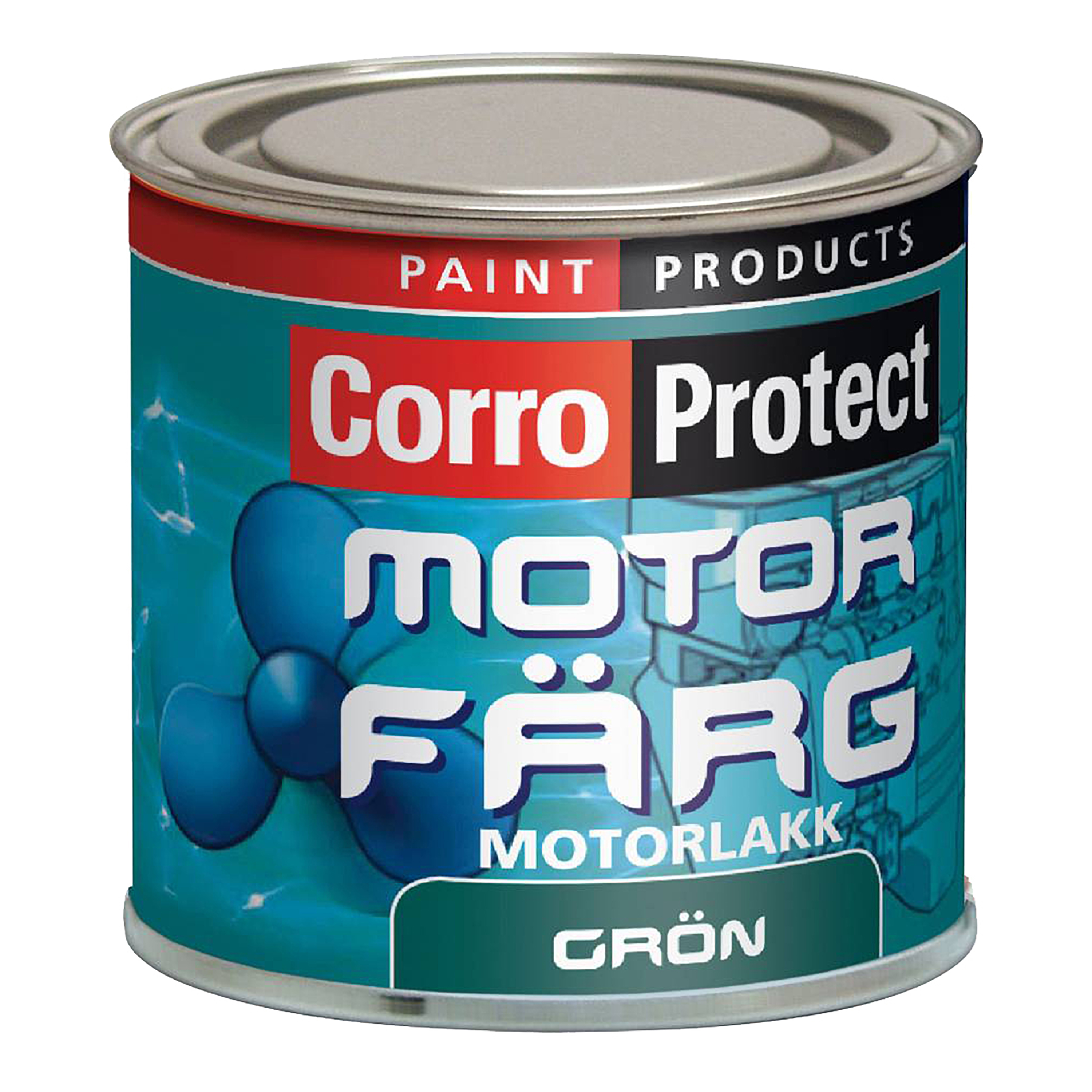 Motorfärg CorroProtect Marin Grön