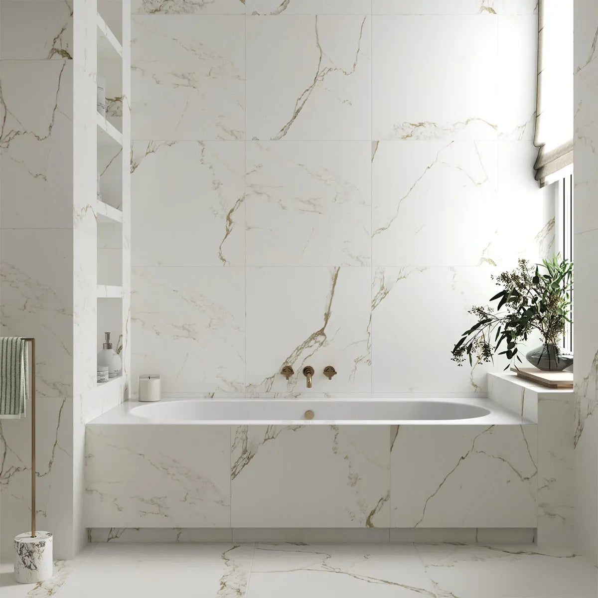 Klinker Carrara Gold Marmor Matt 60x60