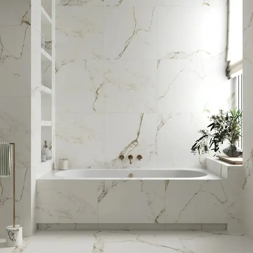 Klinker Carrara Gold Marmor Matt 60x60