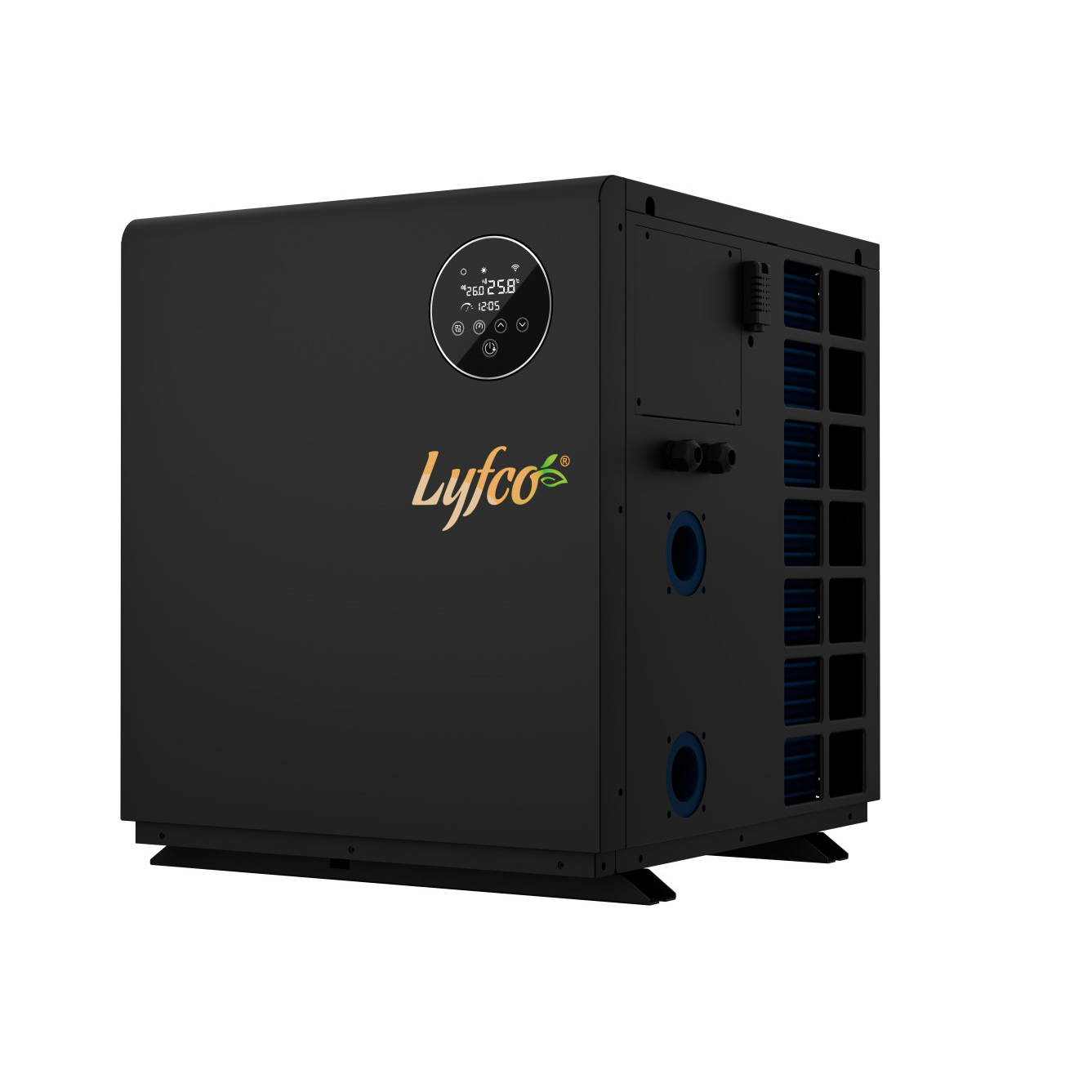 Poolvärmepump Lyfco Vertikal Inverter 7kW Med WiFi-Styrning