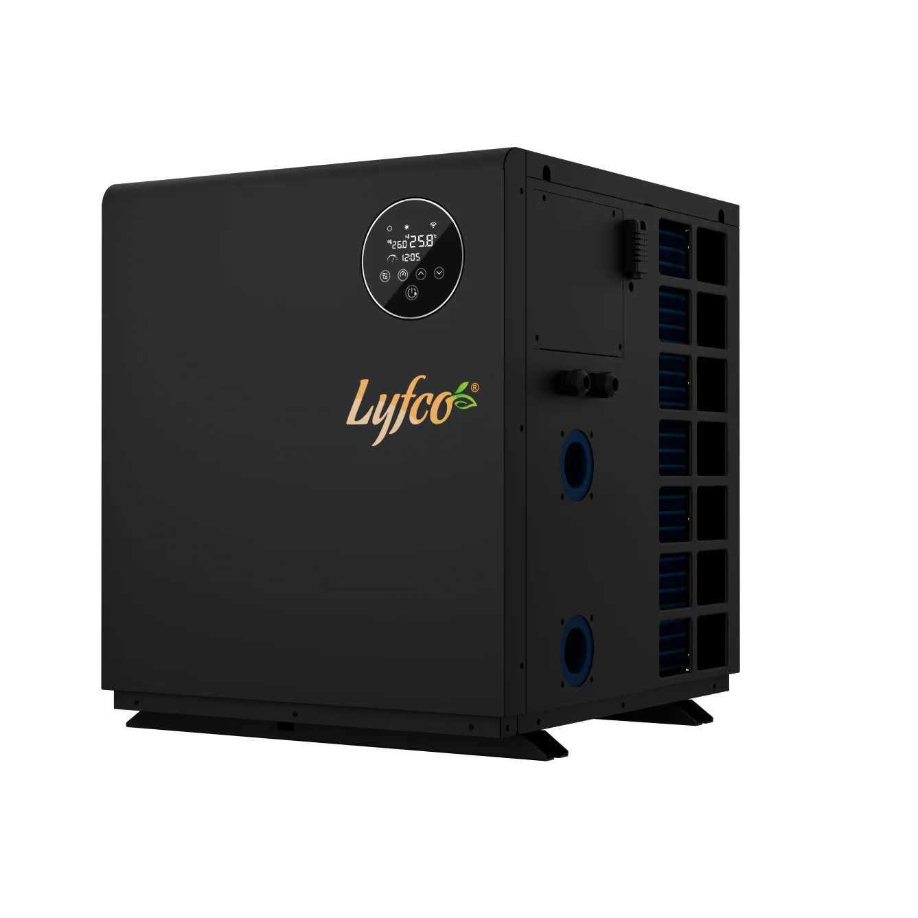 Poolvärmepump Lyfco Vertikal Inverter 7kW Med WiFi-Styrning