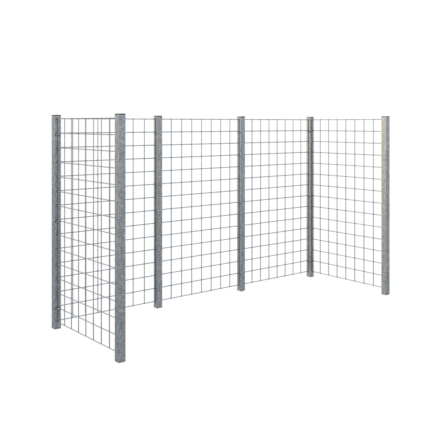 Avfallsskjul PLUS Spaljé 258x89x147 cm