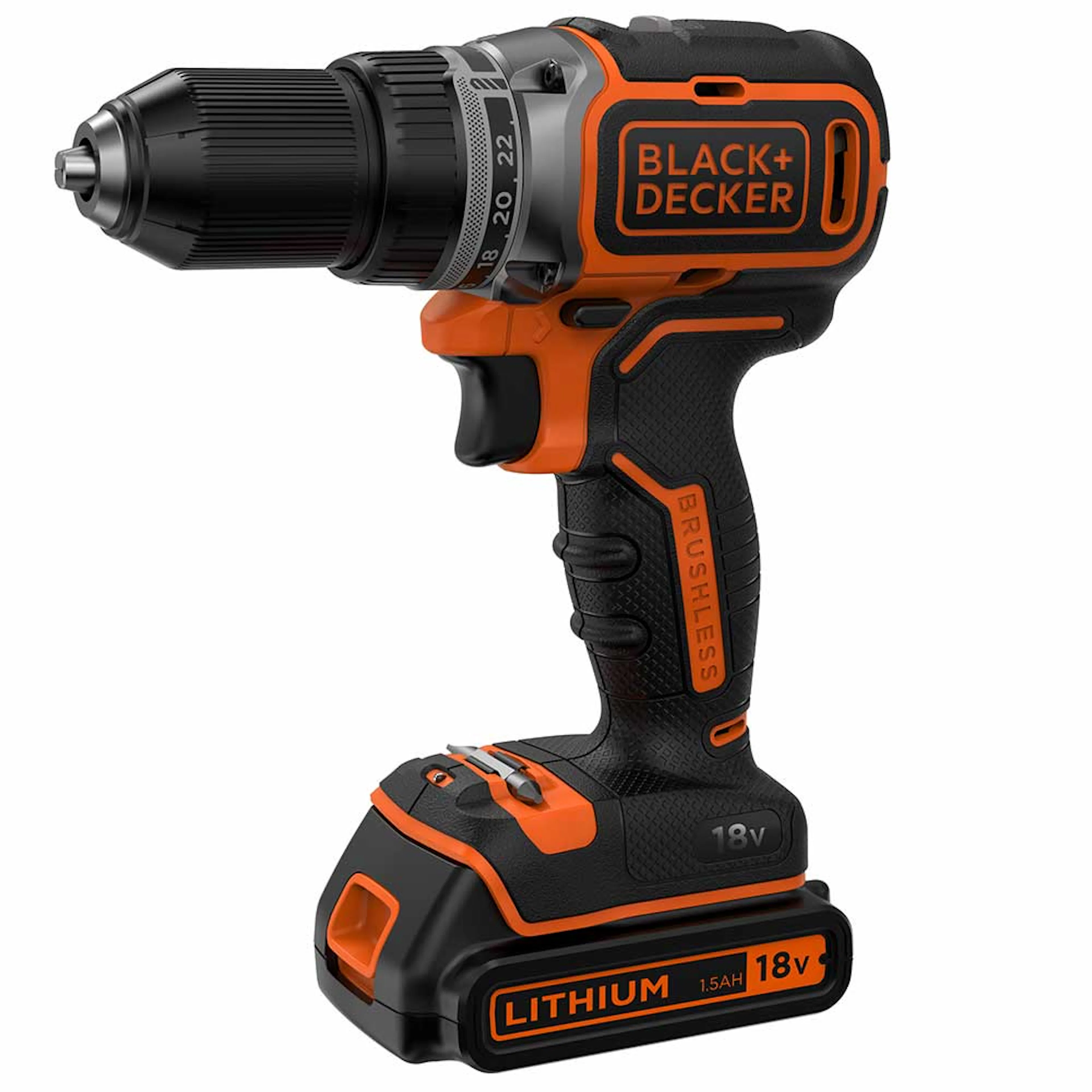 Skruvdragare Black+Decker 18V 2x1,5Ah Kitbox