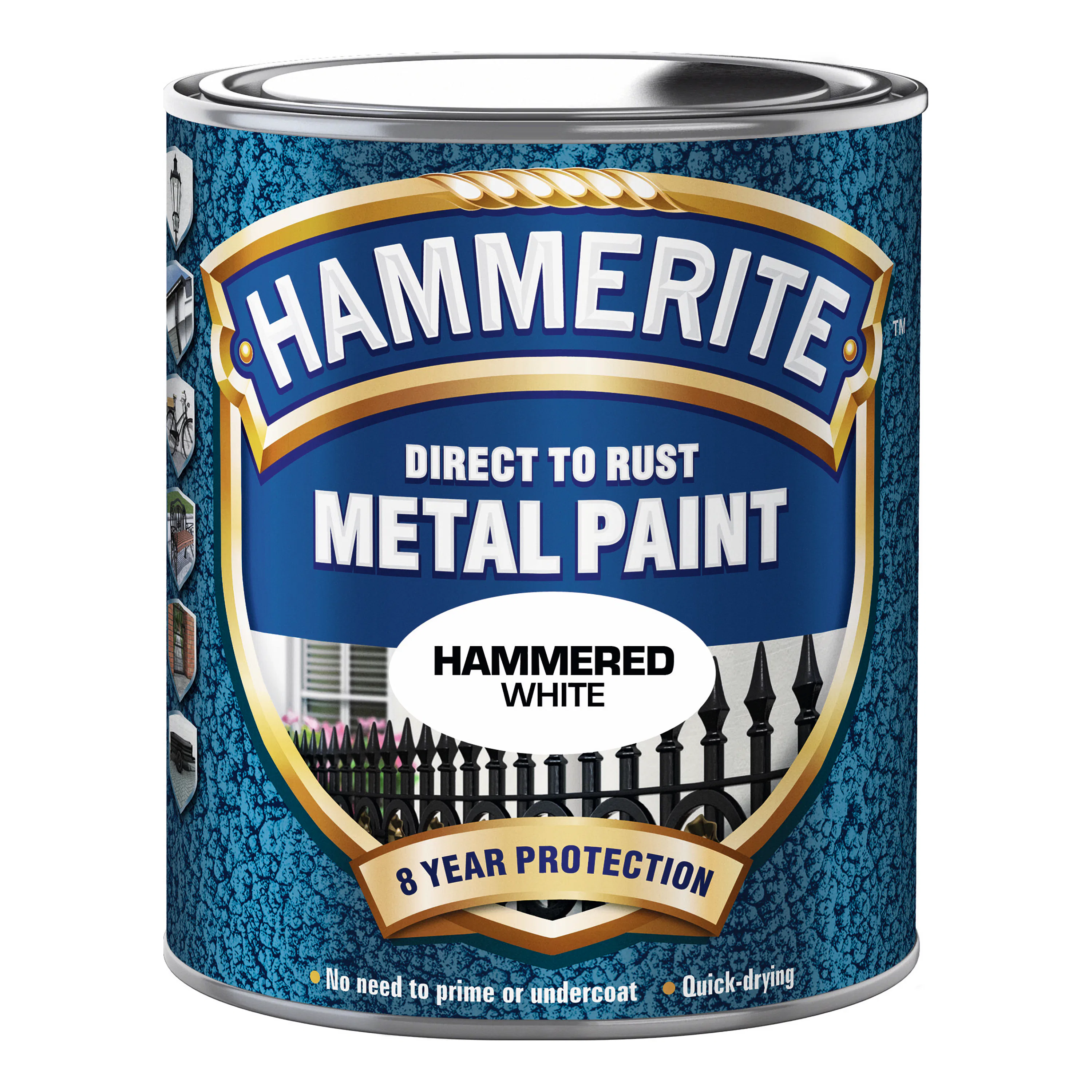 Rostskyddsfärg Hammerite Hammarlack Gråvit 750ml