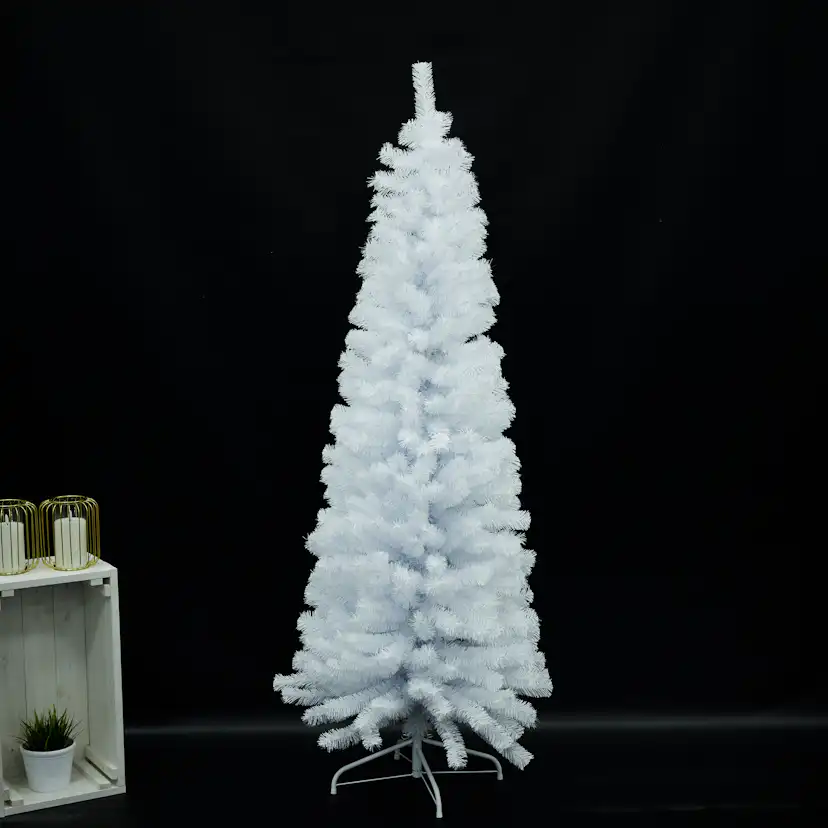 Smal julgran i PVC "BLING" kl. C, 180 x 68 cm, utan belysnin Plastgran Nordic Winter Smal Julgran Bling 180x68 cm