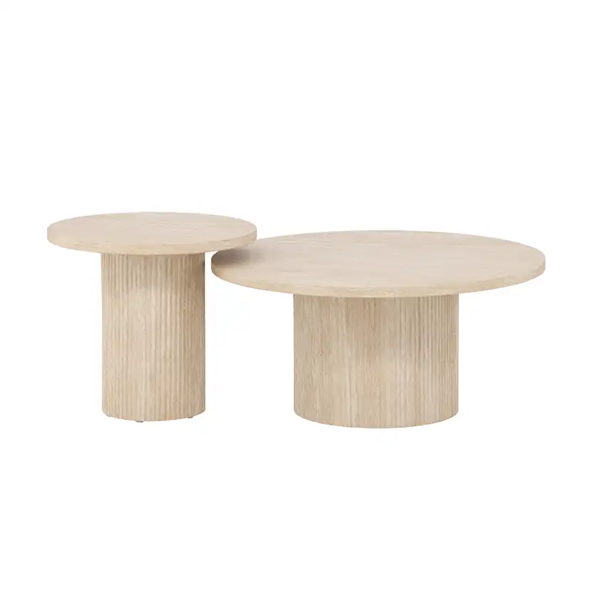 Soffbord Venture Home Härön Set Ø80 cm & Ø50 cm