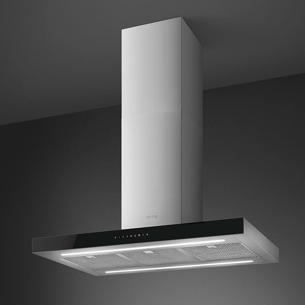 Frihängande Köksfläkt Smeg KBTI9L4VN Rostfri med LED-Belysning