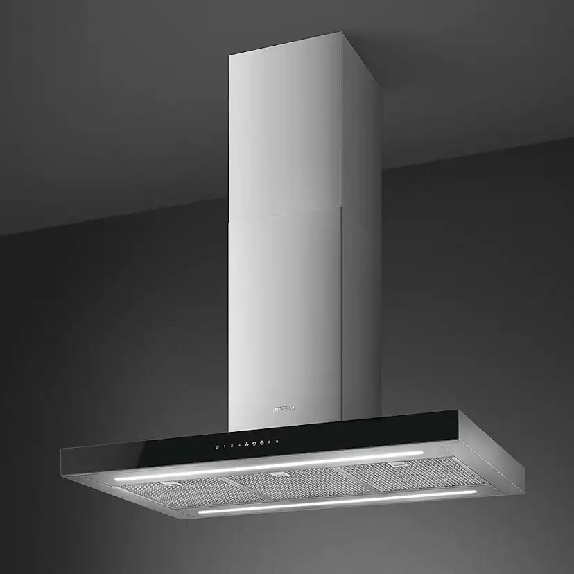 Frihängande Köksfläkt Smeg KBTI9L4VN Rostfri med LED-Belysning