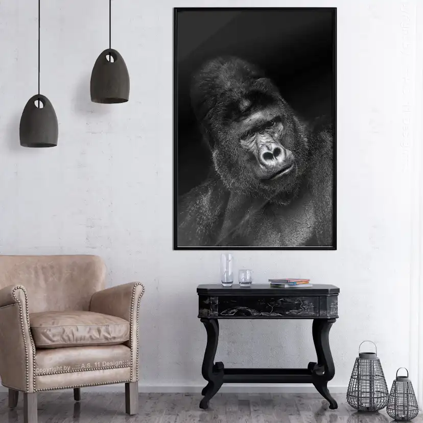 Poster Artgeist Affisch Gorilla