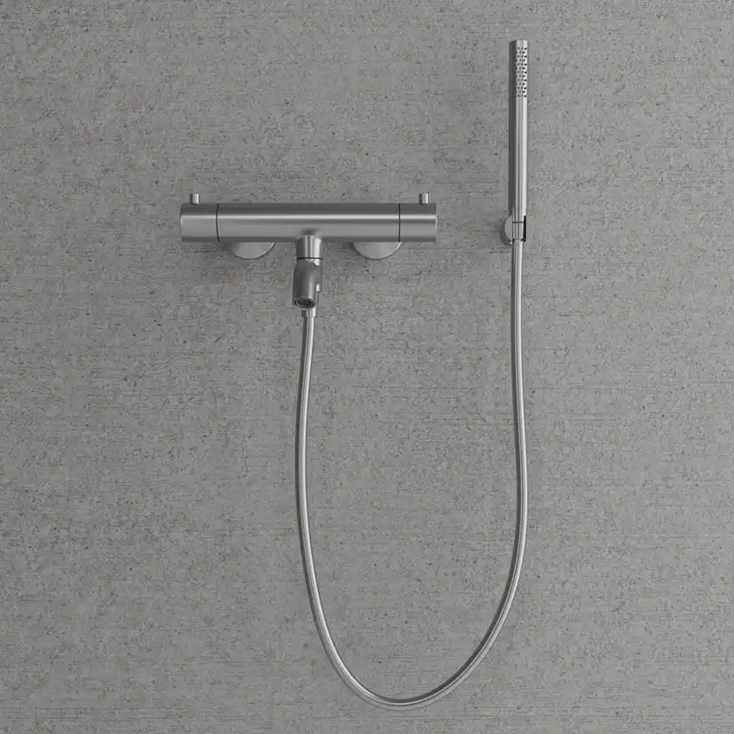 Badkarsblandare Scandtap Steel Pleasure 4 med Handdusch