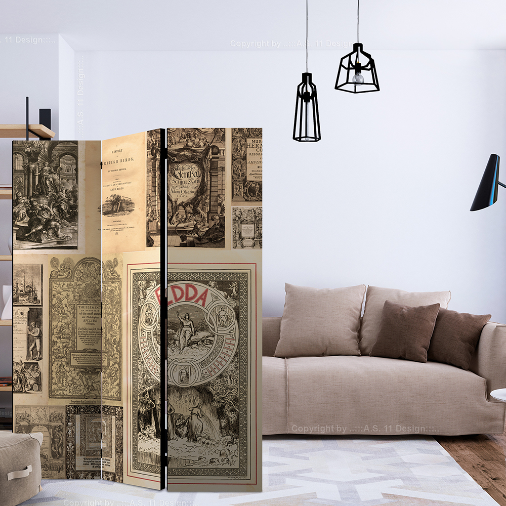 Rumsavdelare Skärmvägg Arkiio Vintage Books 135x172 cm