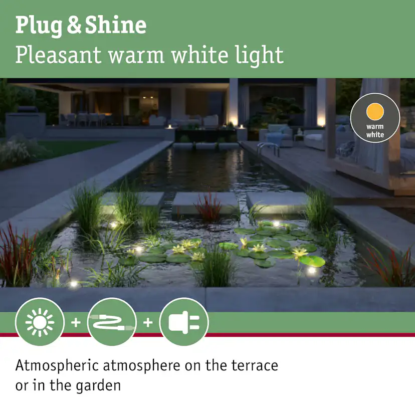 Spotlight Undervatten Paulmann Pond Plug & Shine LED Strålkastare IP68 5W 24V