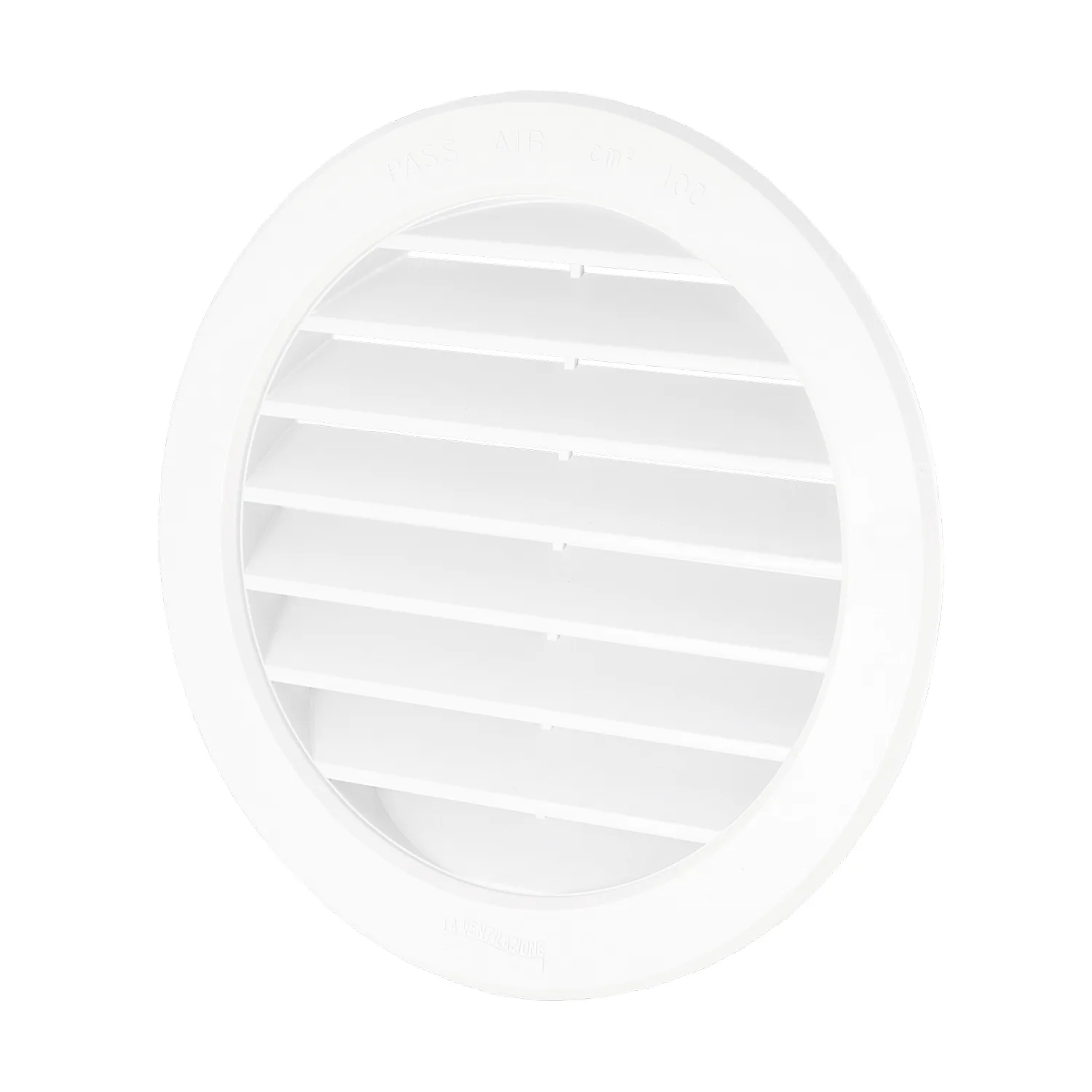 Överluftdon, 125 mm, vit Kanaldimension: 125 mm