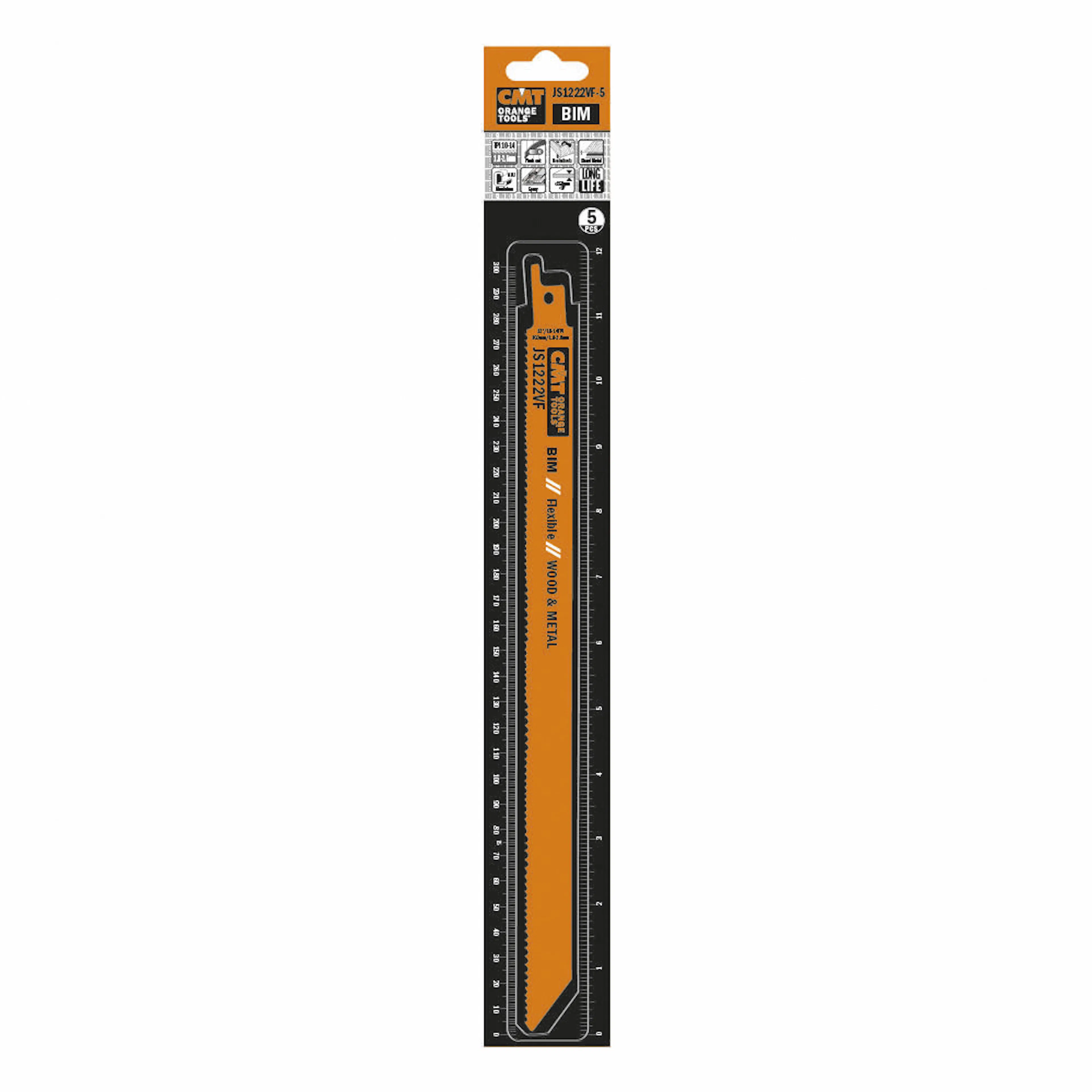 Tigersågblad CMT Orange Tools Trä/metall 300mm BIM Flex 5 st