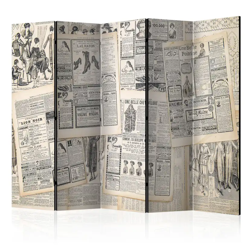 Rumsavdelare Arkiio Vintage Newspapers II 225x172 cm