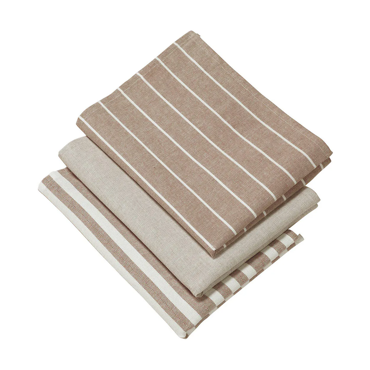 Kökshandduk Svanefors Alba 3-pack Kanel
