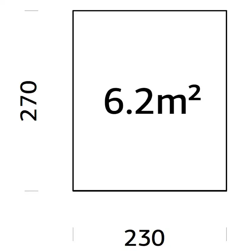Träbalksgrund Palmako 2,3x2,7 m (inkl. LogFoot)