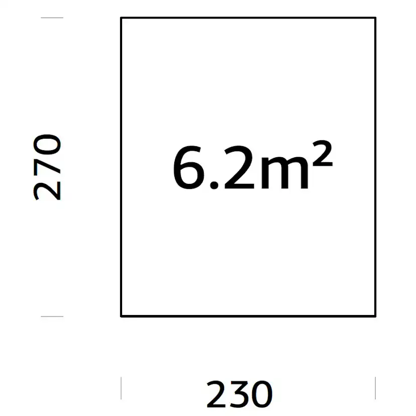 Träbalksgrund Palmako 2,3x2,7 m (inkl. LogFoot)