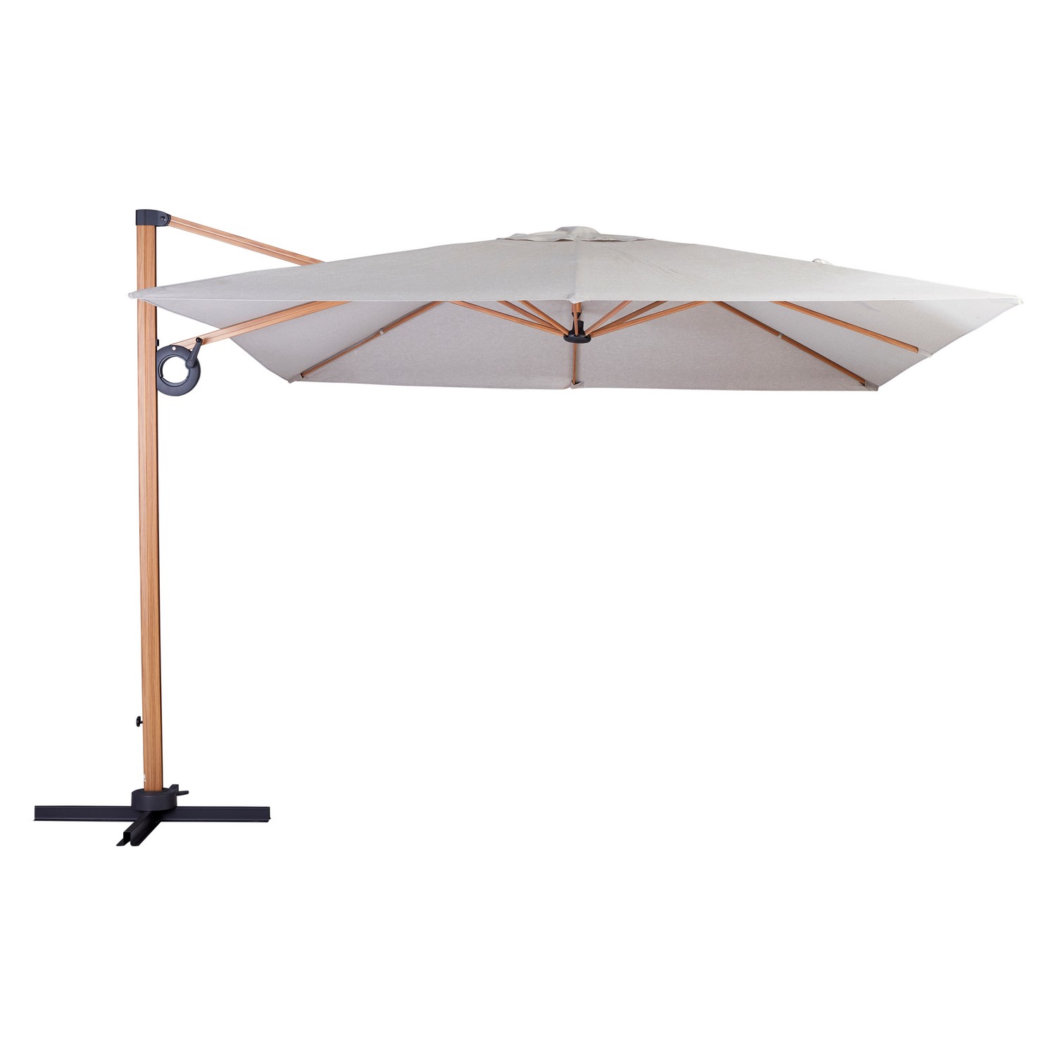 Parasoll Outfit Egon, Frihängande Solparasoll Vridbart 360° Aluminium/Polyester