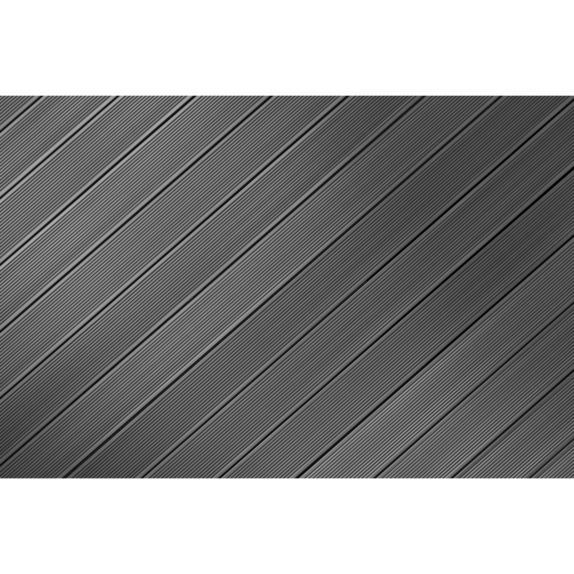 gop Woodlon Deco Utegolv Light Grey L:5400 B:138 H:22,5 Grå
