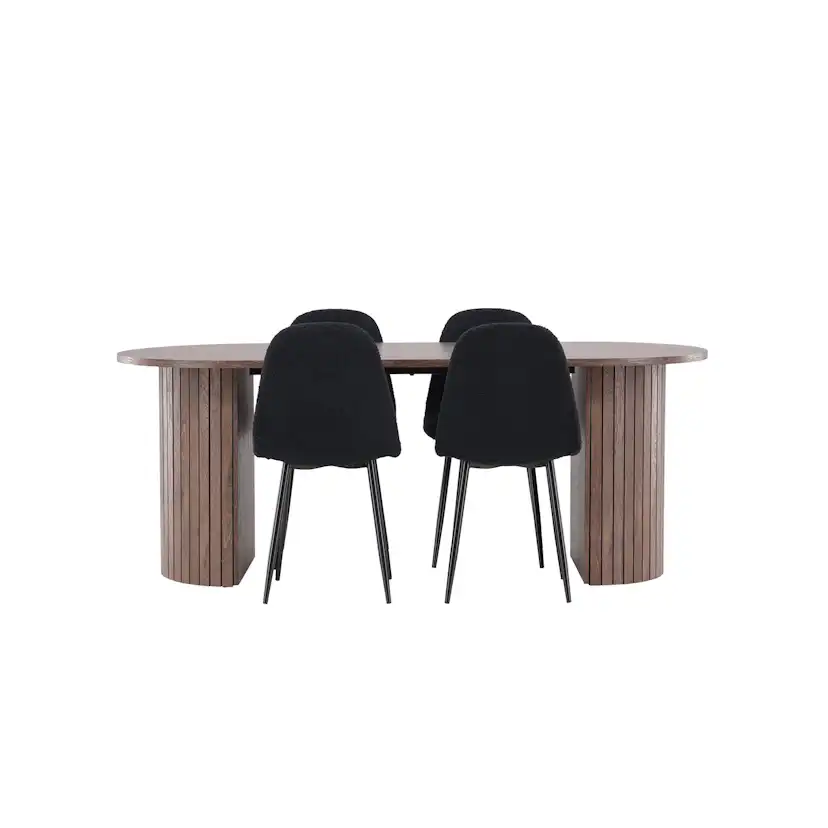 Matgrupp Venture Home Härön 200 med 4 st Polar Stolar Teddy