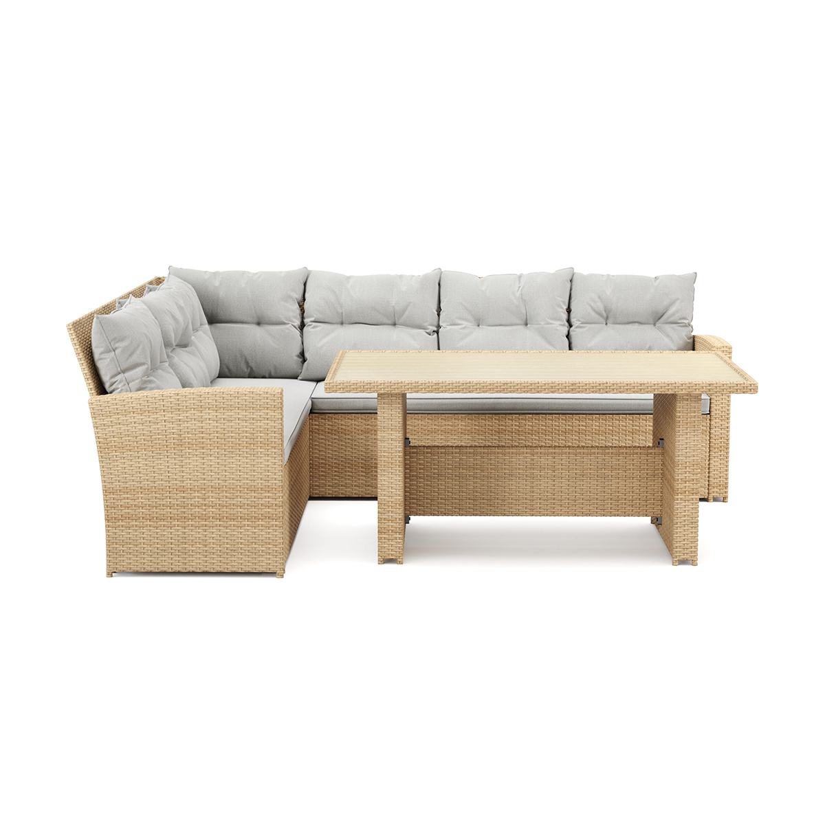 Loungegrupp Comfort Garden James Loungegrupp Utomhus Vänster– 5-sits Soffgrupp i Konstrotting