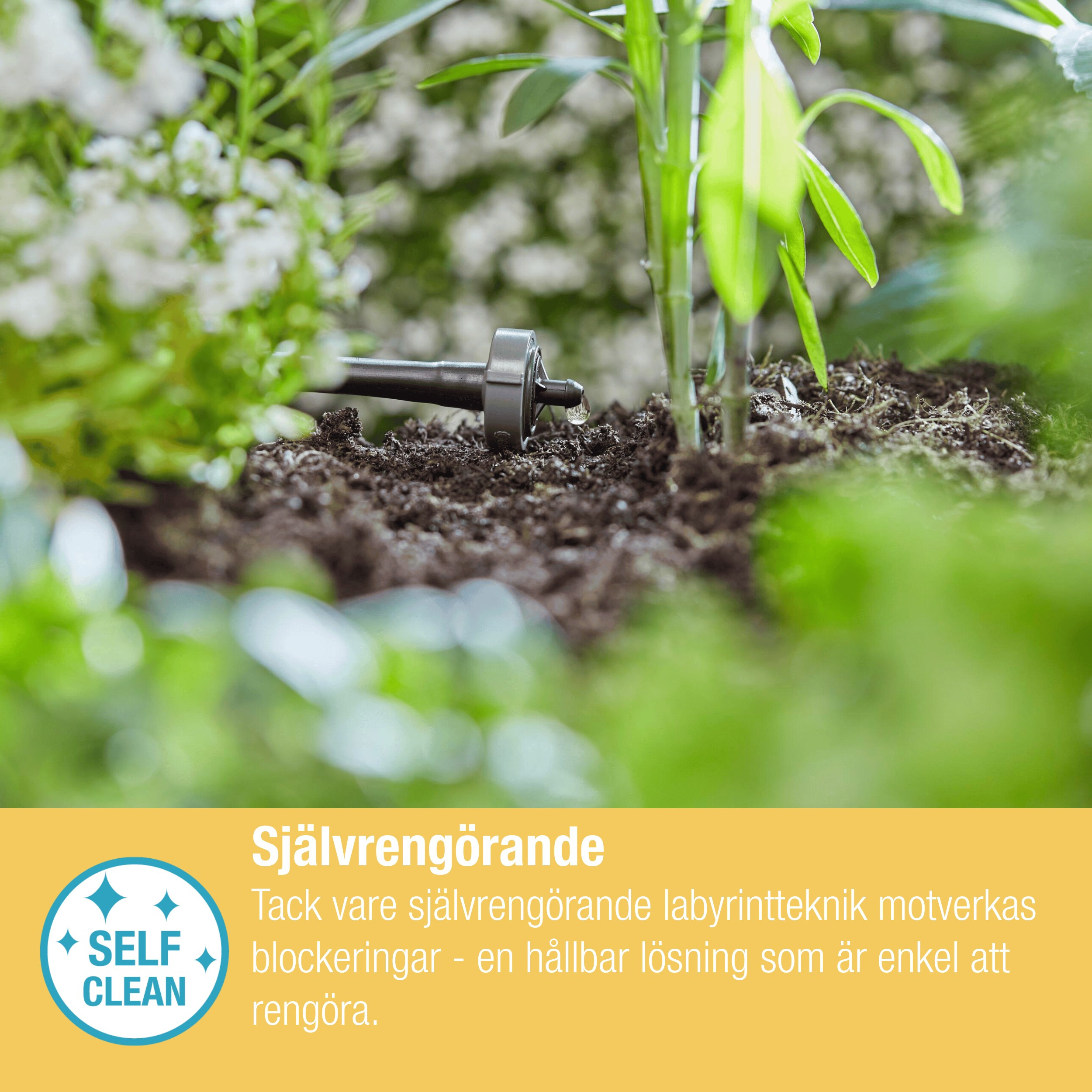 Droppspridare Gardena Micro-Drip 2 l/h Tryckregelrande