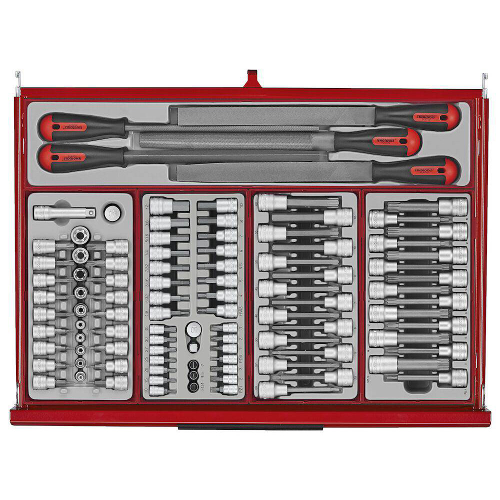 Verktygsset Teng Tools 1008 -Delar Svart