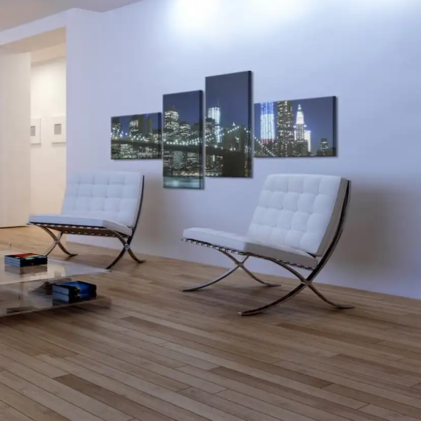 Tavla Arkiio Brooklyn Bridge Illuminated At Night