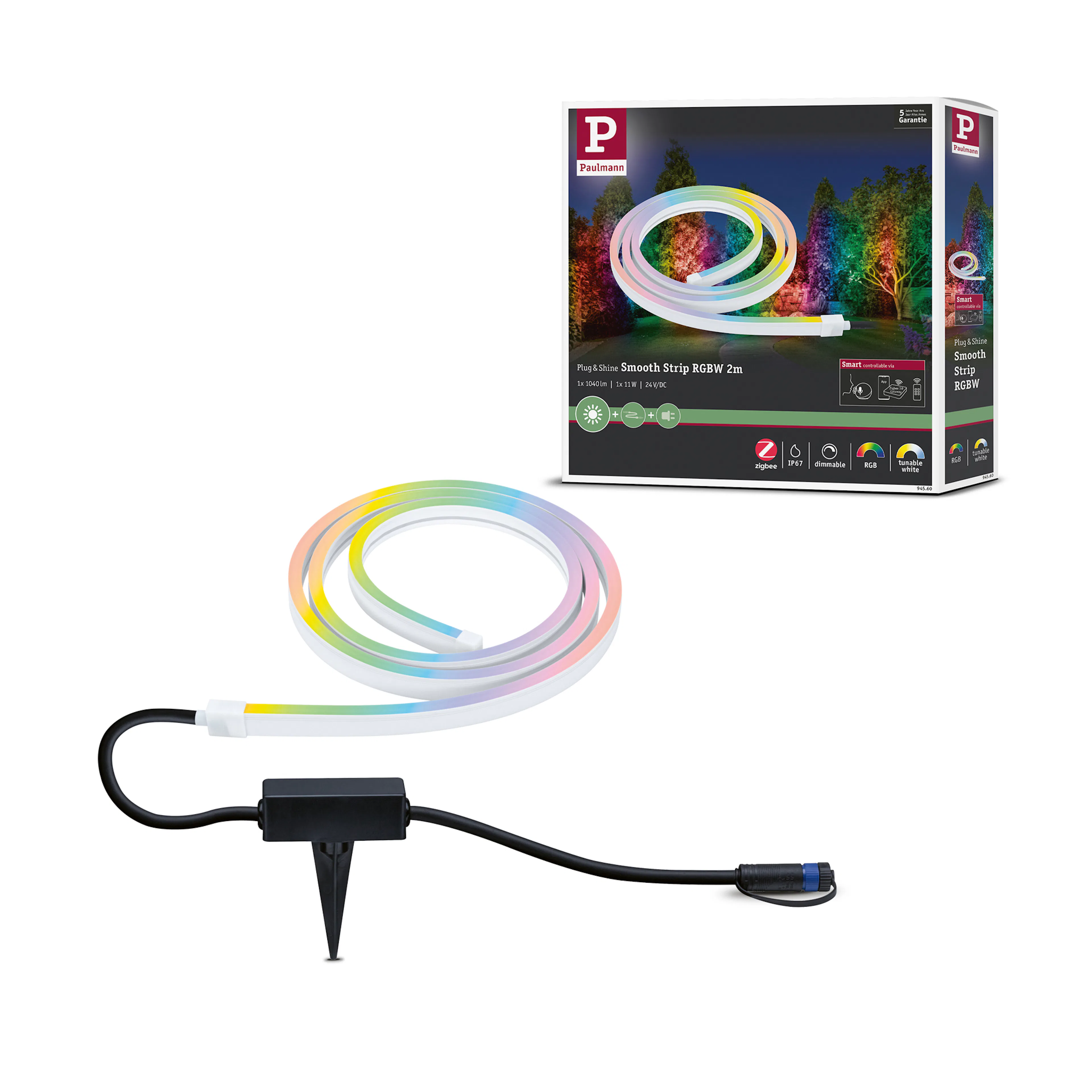 LED-strip Paulmann Smooth Plug & Shine IP67 24V Ljus: RGBW+, Längd: 2