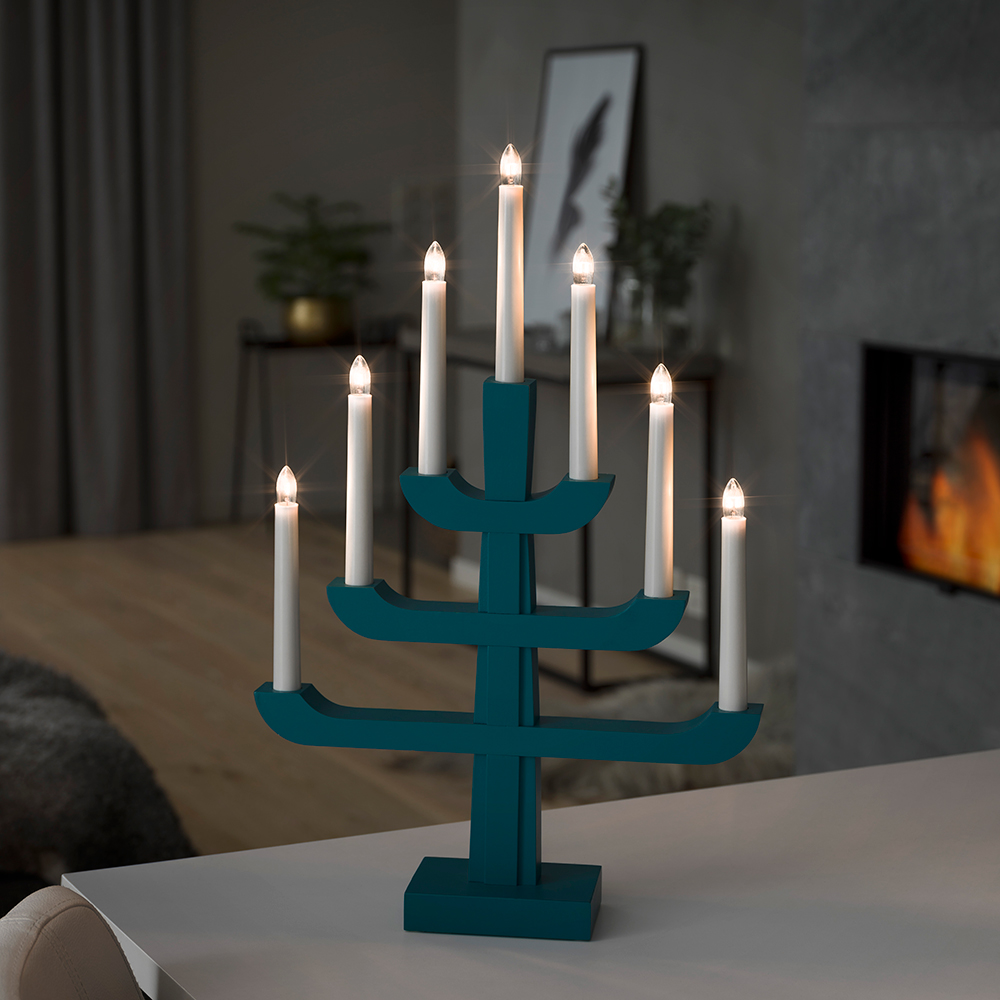 Adventsljusstake Gnosjö Konstsmide 7L på Fot H50